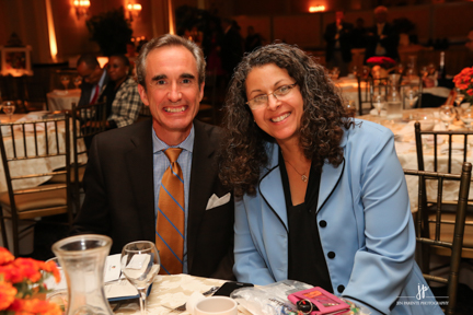 Colin Gillespie with former President of Board of Education, Chrisanne Petrone